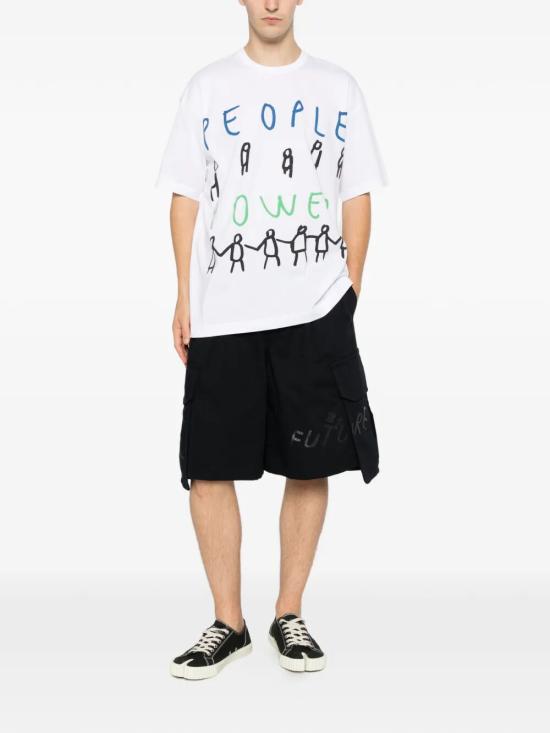26SS 꼼데가르송 반팔 티셔츠 FQ T031 S26 WHITE - COMME DES GARCONS