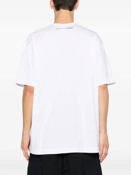 26SS 꼼데가르송 반팔 티셔츠 FQ T031 S26 WHITE - COMME DES GARCONS