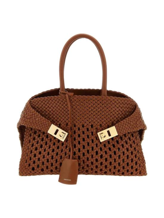 26SS 살바토레 페라가모 토트백 789997NATURALERST Brown