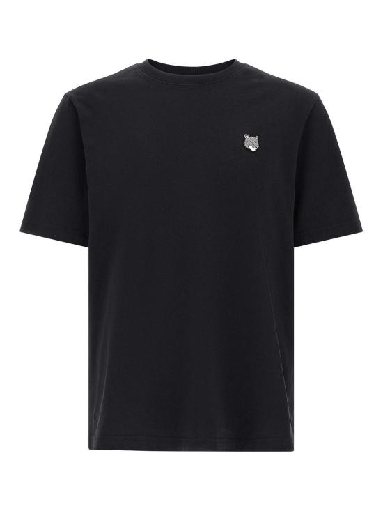 26SS 메종키츠네 폭스 헤드 컴포트 티셔츠 PM00108KJ7025P199 Black
