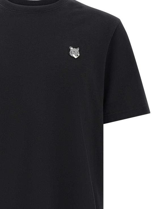 26SS 메종키츠네 폭스 헤드 컴포트 티셔츠 PM00108KJ7025P199 Black - MAISON KITSUNE