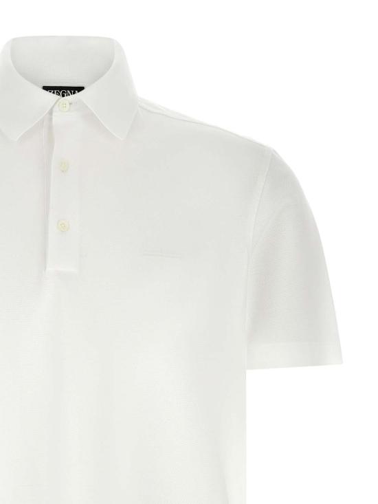 26SS 에르메네질도제냐 폴로 티셔츠 UH348A3H794100 White - ERMENEGILDO ZEGNA