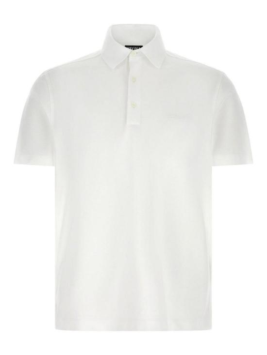 26SS 에르메네질도제냐 폴로 티셔츠 UH348A3H794100 White