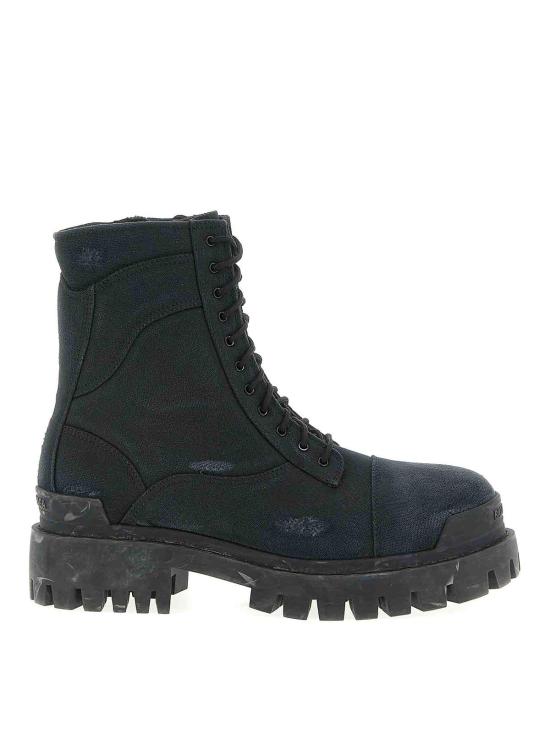 26SS 발렌시아가 컴뱃 스트라이크 부츠 845015W2H111000 Black