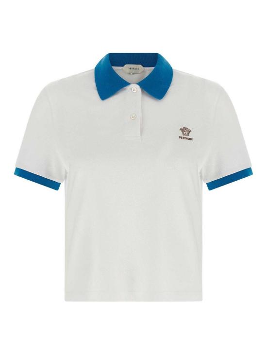 26SS 베르사체 폴로 티셔츠 10242351A176812W9H0 Blue