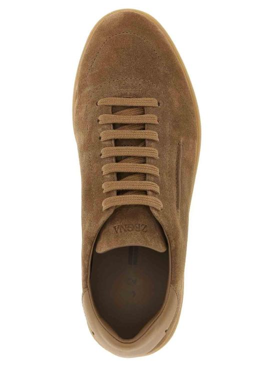 26SS 에르메네질도제냐 스니커즈 LHSOYS8218Z252 Brown - ERMENEGILDO ZEGNA