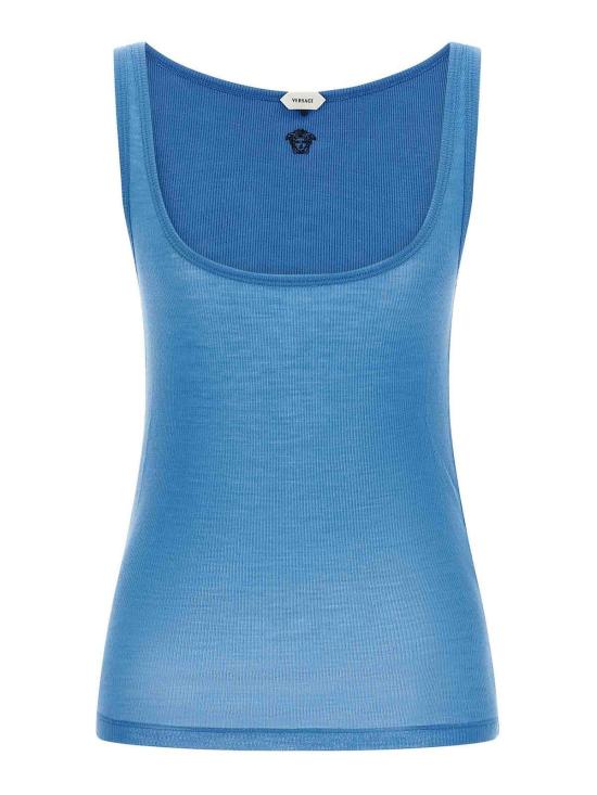 26SS 베르사체 민소매 티셔츠 10236981A175481V440 Light Blue