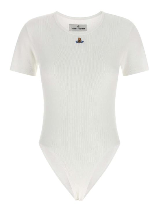 26SS 비비안웨스트우드 바디수트 티셔츠 1G010012J009CA401 White