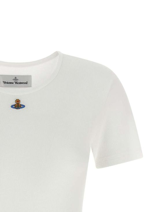 26SS 비비안웨스트우드 바디수트 티셔츠 1G010012J009CA401 White - VIVIENNE WESTWOOD