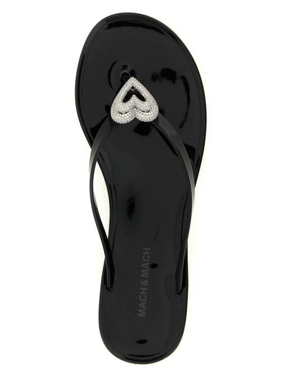 26SS 마흐앤마흐 뮬/슬리퍼 SS26S088805GUMBLK Black - MACH&MACH