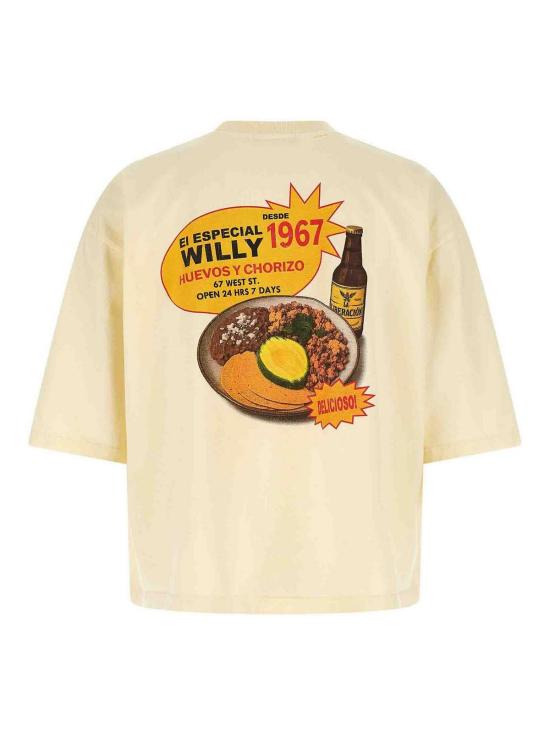 26SS 윌리 차바리아 반팔 티셔츠 WCJSY0176065 Yellow - WILLY CHAVARRIA