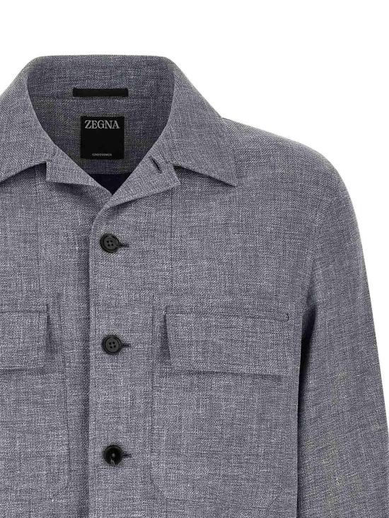 26SS 에르메네질도제냐 긴팔 셔츠 UHV22A3SOT6B422 Blue - ERMENEGILDO ZEGNA