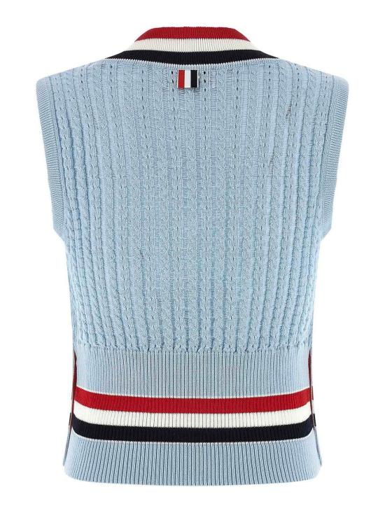 26SS 톰브라운 스웨터 FKV231AY3014472 Light Blue - THOM BROWNE