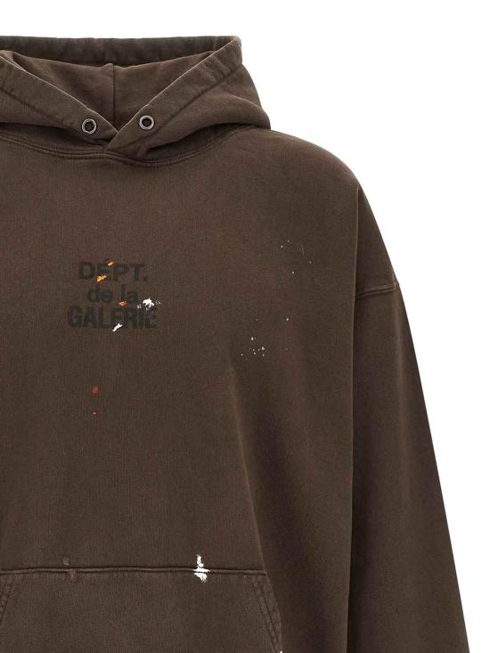 26SS 갤러리 디파트먼트 후드 티셔츠 OUT022SEPIA Brown - GALLERY DEPT