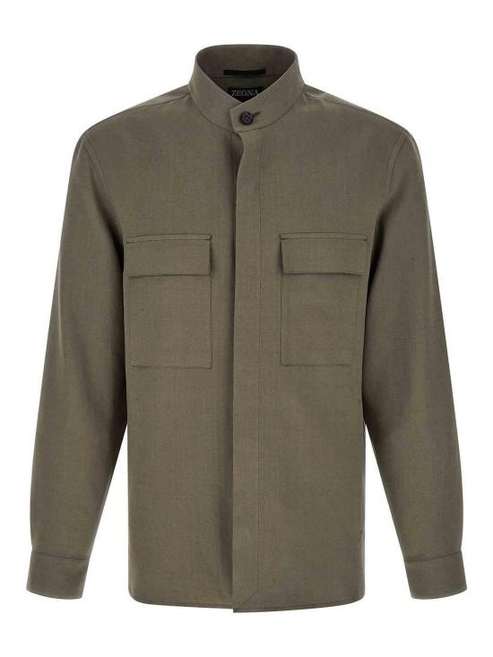 26SS 에르메네질도제냐 긴팔 셔츠 UHV71A3SOT54252 Grey