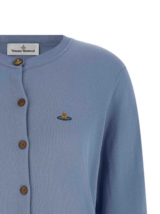 26SS 비비안웨스트우드 BEA 베아 니트 가디건 1803002PY003FK404 Light Blue - VIVIENNE WESTWOOD