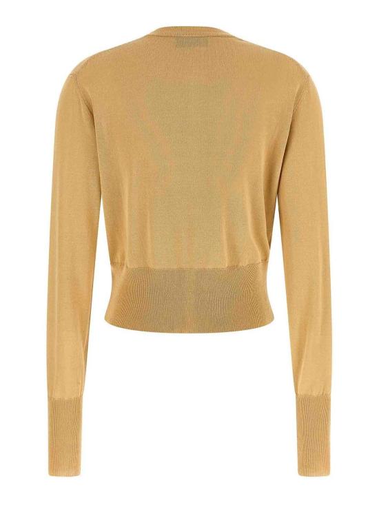 26SS 비비안웨스트우드 베아 크롭드 가디건 1803002UY003FC404 Beige - VIVIENNE WESTWOOD