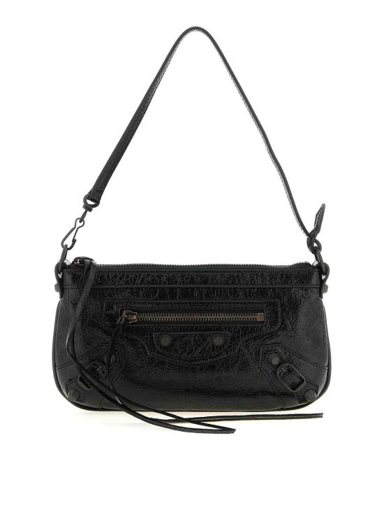 26SS 발렌시아가 르 시티 파우치 온 스트랩 8639602ABEK1000 Black