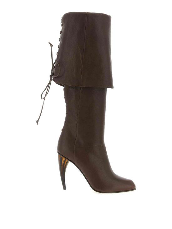 26SS 알렉산더 맥퀸 부츠 862746WHAFA2000 Brown