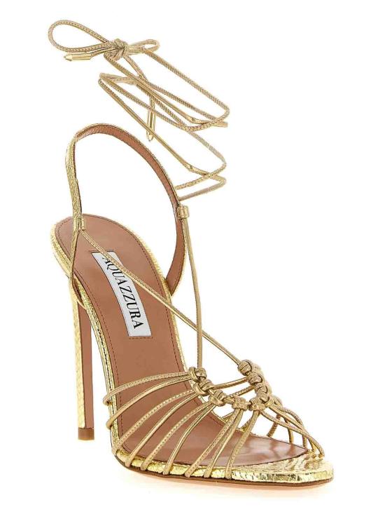 26SS 아쿠아주라 샌들 RTMHIGS0NLTSOFTGOLD Gold - AQUAZZURA