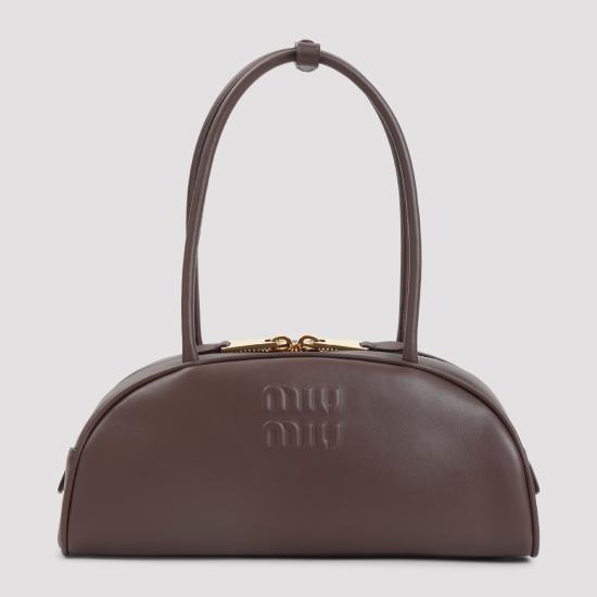 26FW 미우미우 토트백 5BB193VOOO2CRW F0NBL BROWN - MIU MIU