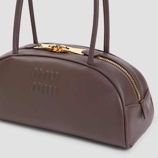 26FW 미우미우 토트백 5BB193VOOO2CRW F0NBL BROWN - MIU MIU