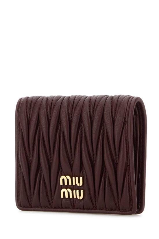 26FW 미우미우 마테라쎄 나파 가죽 반지갑 5MV204AFPP F0007 RED - MIU MIU