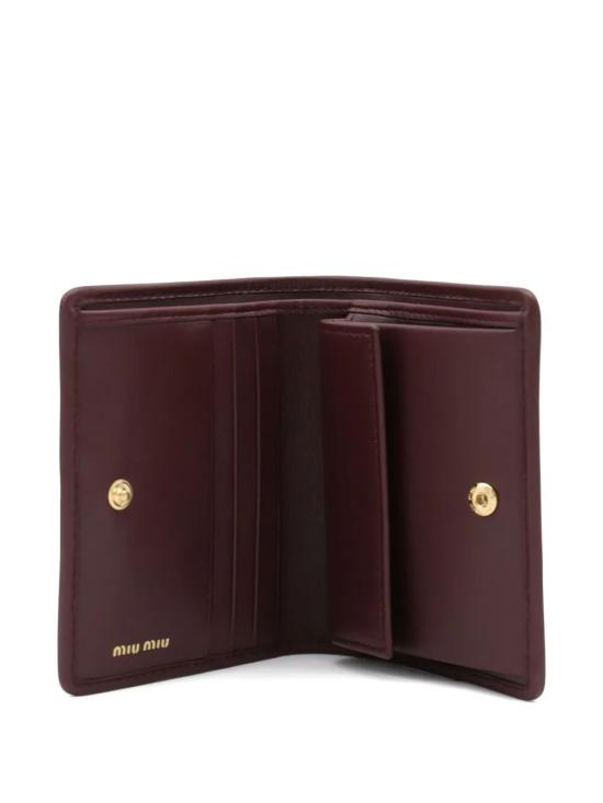 26FW 미우미우 마테라쎄 나파 가죽 반지갑 5MV204AFPP F0007 RED - MIU MIU