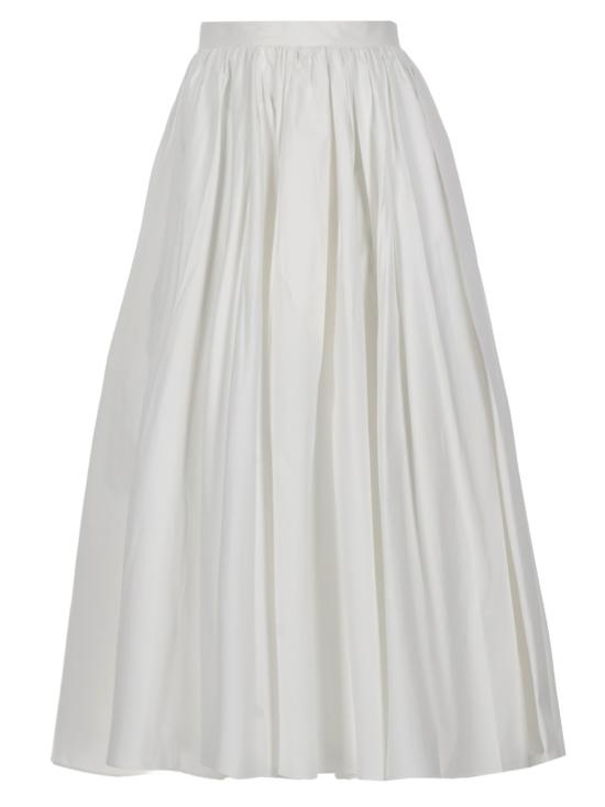 26SS 셀프 포트레이트 롱 스커트 AC26033MSKW WHITE