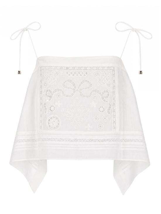 26SS 셀프 포트레이트 반팔 티셔츠 AC26004TW WHITE - SELF PORTRAIT
