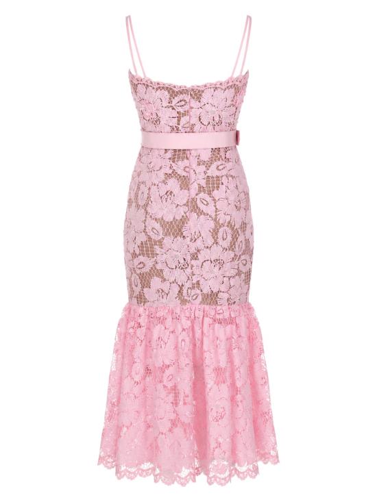 26SS 셀프 포트레이트 미디 원피스 SS26007MAP PINK - SELF PORTRAIT