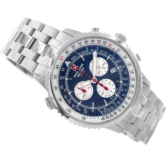  스위스 알파인 밀리터리 손목시계 7078 9135 Silver - SWISS ALPINE MILITARY