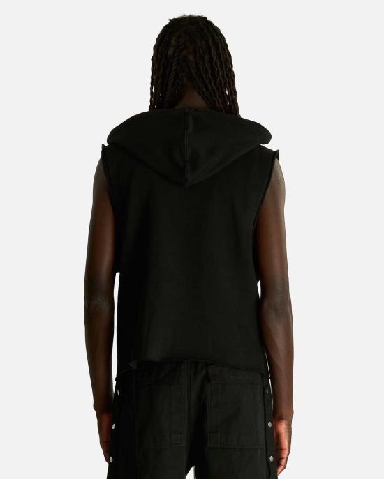  릭 오웬스 후드 티셔츠 후드 튜닉 탑 - RICK OWENS
