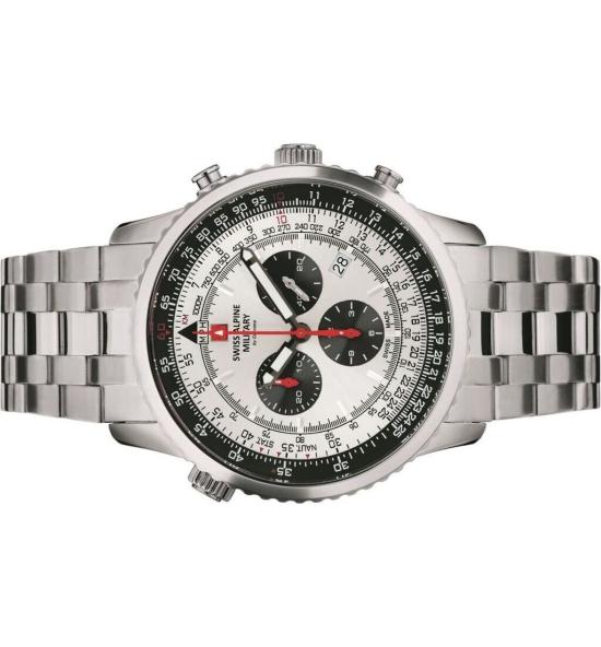  스위스 알파인 밀리터리 손목시계 7078 9132 Silver - SWISS ALPINE MILITARY