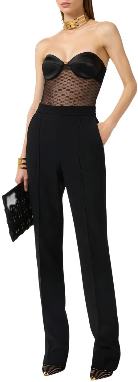 26SS 엘리자베타프랜치 바디수트 티셔츠 8053686836977 BLACK - ELISABETTA FRANCHI