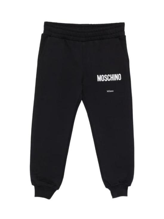 26SS [키즈] 모스키노 트레이닝/조거 팬츠 HUP08Y LCA32 60100 Black