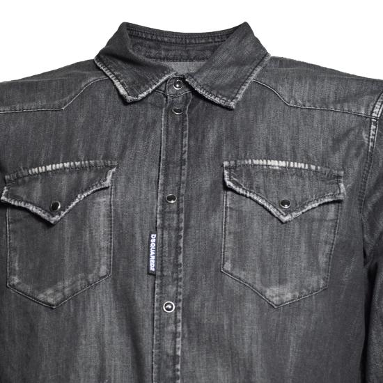 26SS 디스퀘어드2 긴팔 셔츠 S71DM0827S30826 900 Denim nero - DSQUARED2