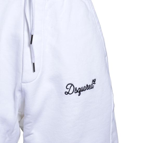26SS 디스퀘어드2 시그니처 릴렉스 핏 쇼츠 S74MU0969D25029 100 Bianco - DSQUARED2
