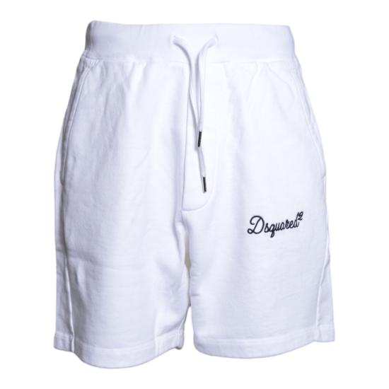 26SS 디스퀘어드2 시그니처 릴렉스 핏 쇼츠 S74MU0969D25029 100 Bianco