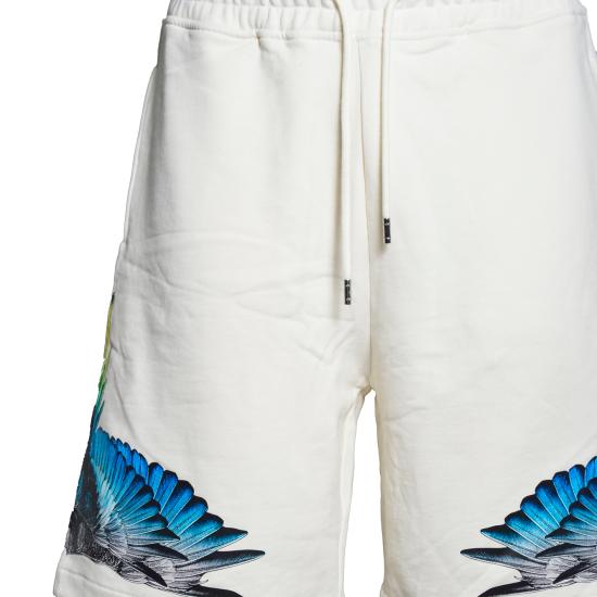 26SS 마르셀로 불론 숏팬츠 S6CMMABE026 412 Bianco - MARCELO BURLON