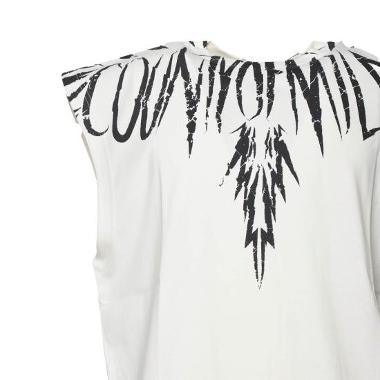 26SS 마르셀로 불론 민소매 티셔츠 S6CMMATH004 412 Bianco - MARCELO BURLON