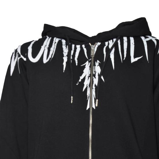26SS 마르셀로 불론 후드 티셔츠 S6CMMAZH001 110 Nero - MARCELO BURLON