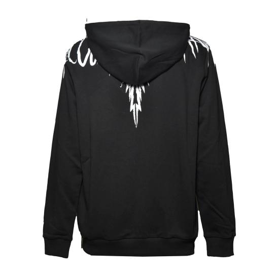 26SS 마르셀로 불론 후드 티셔츠 S6CMMAZH001 110 Nero - MARCELO BURLON