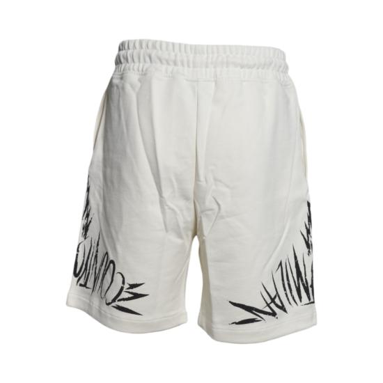 26SS 마르셀로 불론 숏팬츠 S6CMMABE005 412 Bianco - MARCELO BURLON