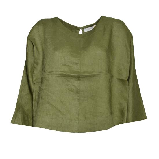 26SS 블라우스 L3116LENORA 168ARMYGREEN Verde