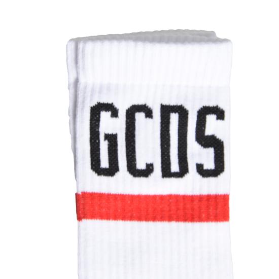 26SS 지씨디에스 양말 Z0ULQQ316J122 100 Bianco nero - GCDS