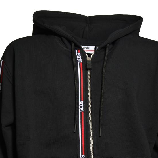 26SS 지씨디에스 후드 티셔츠 C1MEQE114F099 999 Nero rosso - GCDS