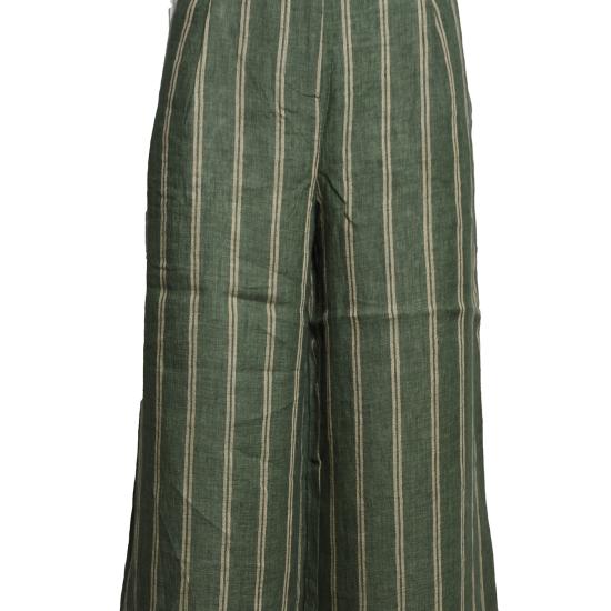 26SS 팔라초 팬츠 L3057LEROY 180GREENSTRIPES Verde bianco - OTHER BRANDS