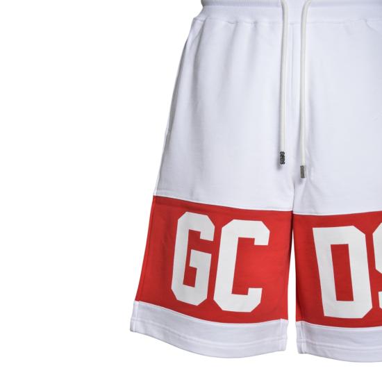 26SS 지씨디에스 숏팬츠 Z0MLQL228F004 100 Bianco rosso - GCDS