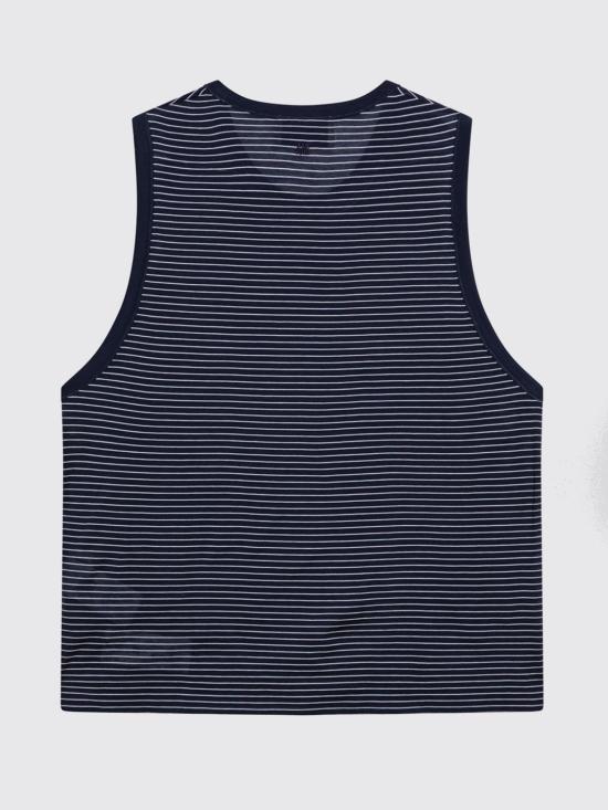 26SS 아미 민소매 티셔츠 HTP820JE0212 A044 Striped - AMI
